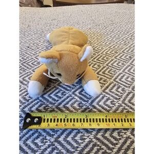 Vintage 1993 TY Beanie Babies Nip The Cat Plush Error PVC Pellets